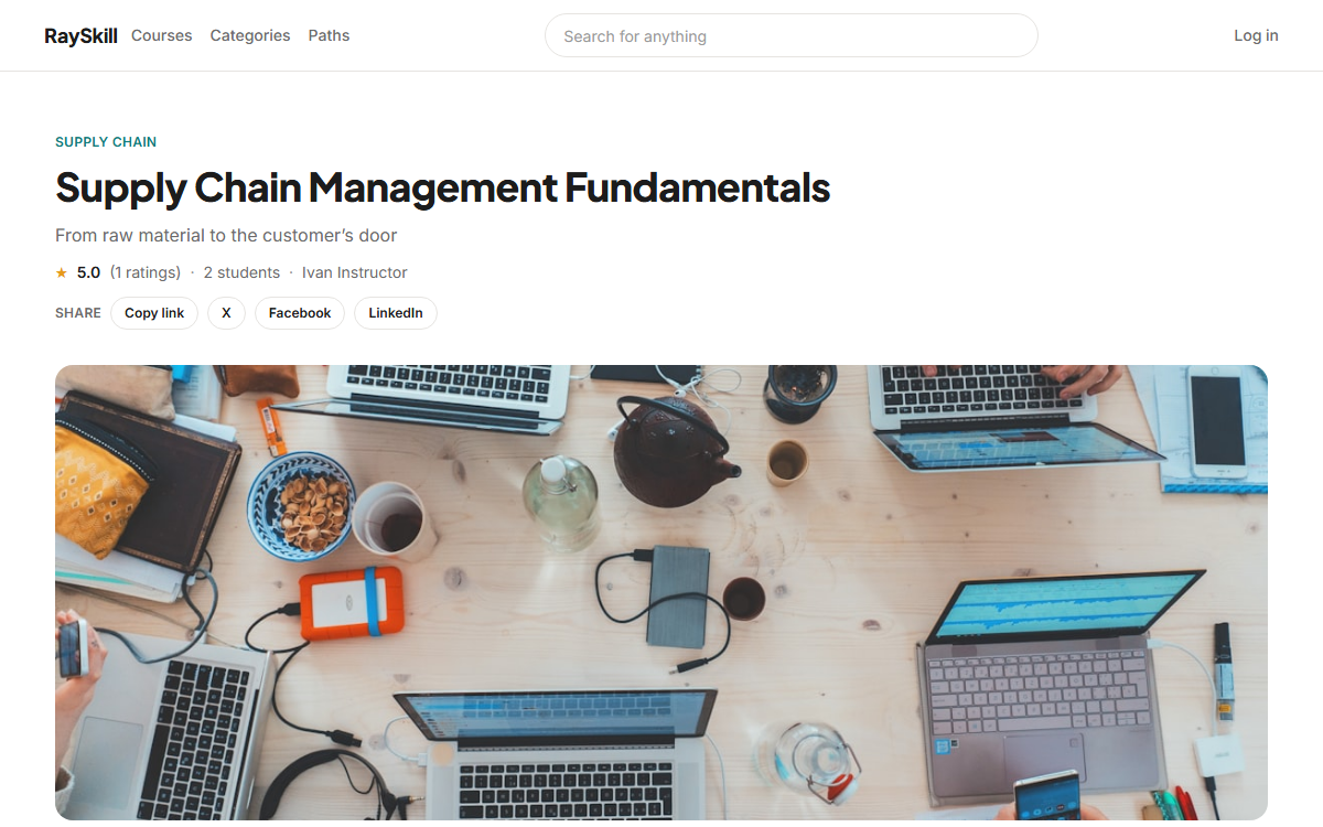 Enrol in a course — the screen described in this guide